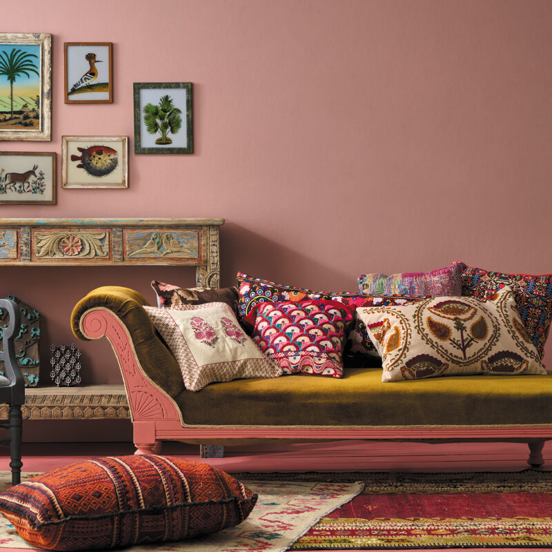 Farba do ścian w kolorze Piranesi Pink 120 ml - obrazek 3